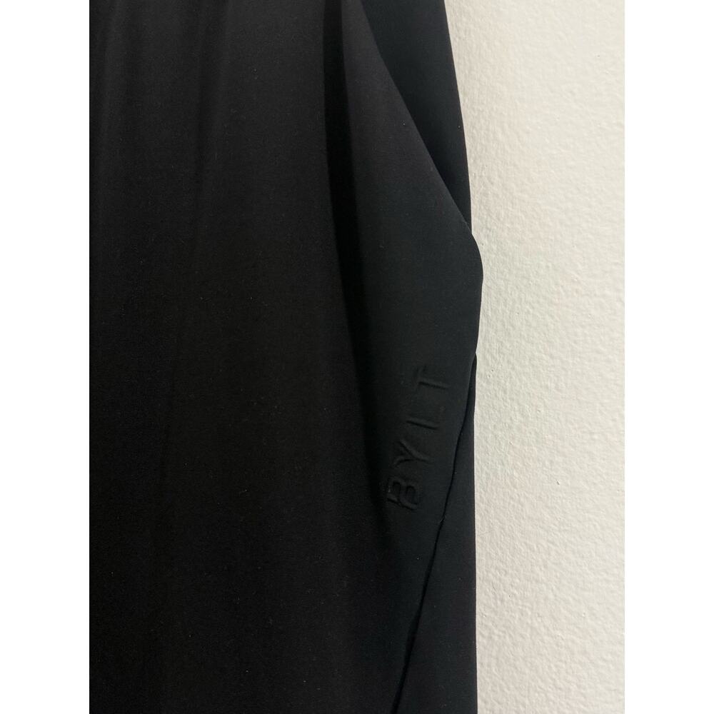 BYLT Active Jogger Pants Black Size L Relaxed Tapered Fit Side Zip Pocket - Picture 6 of 13